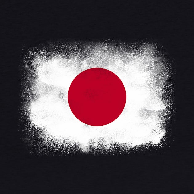 Japan Flag by psychoshadow